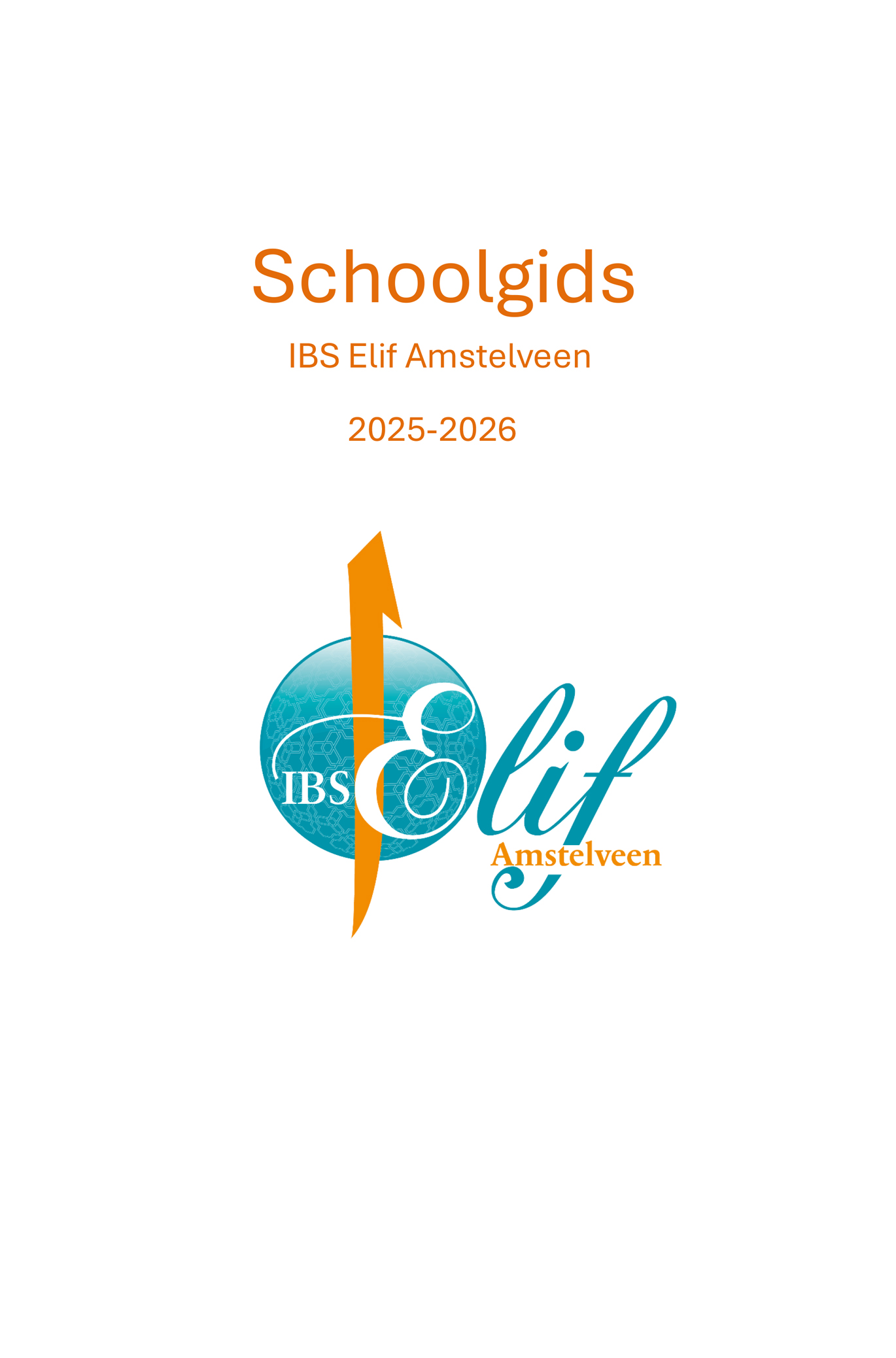 Schoolgids Elif Amstelveen 2025 - 2026